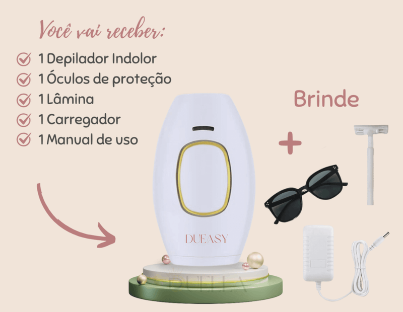 Dueasy IPL PRO removedor de pelos indolor a Laser Luz Pulsada