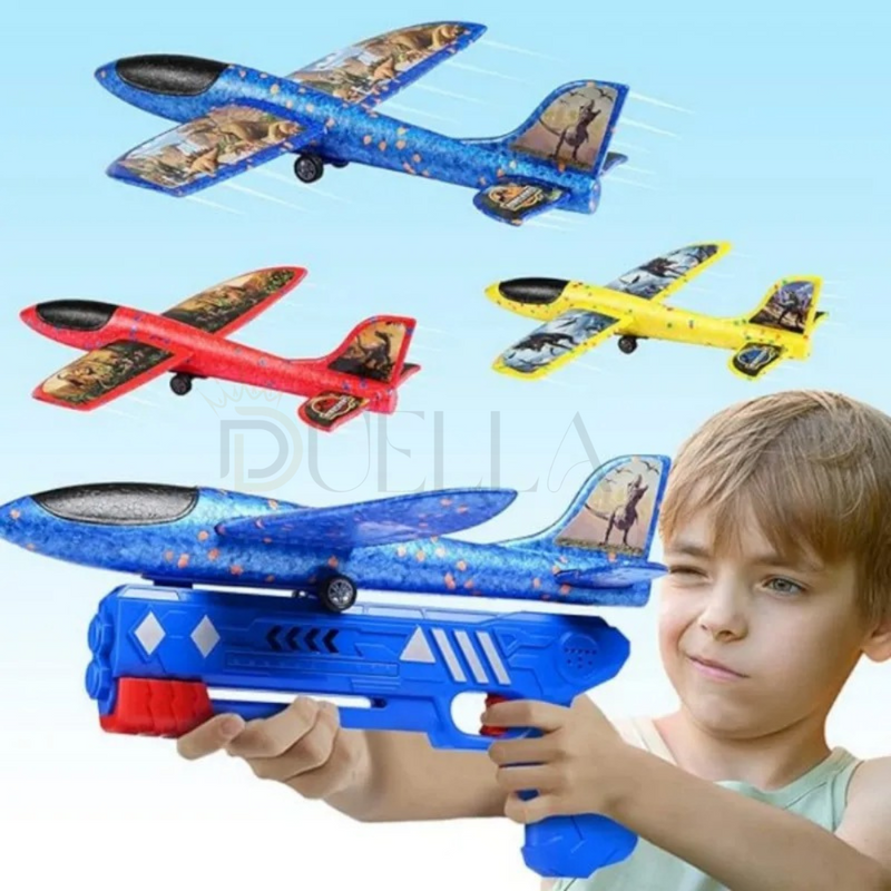 Brinquedo Lançador de Avião FlyToy [ Brinde 1 Avião]